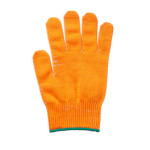 Mercer M33415ORM - Cut Glove, Size M, 13 gauge, left or right hand, orange with green cuff