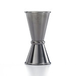 Mercer M37000BK - Japanese Style Jigger, 1/2 oz. & 3/4 oz., 18/8 stainless steel