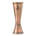 Mercer M37005ACP - Japanese Style Jigger, 1 & 2 oz., 18/8 stainless steel, antique copper-plated finish