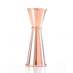 Mercer M37005CP - Japanese Style Jigger, 1 & 2 oz., 18/8 stainless steel, copper-plated finish