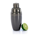 Mercer M37038BK - Barfly Cocktail Shaker, 18 oz., 3-piece, gun metal black-plated finish