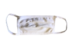 BISWHITE - White Face Mask, 3-layer, 100% cotton with antimicrobial finish, (Pack of 100)