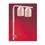 Nemco 6004-2 - Heat Lamp, portable clamp, two bulb, 120v/60/1ph, 500 watts, whi