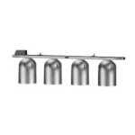 Nemco 6006-4 - Heat Lamp, single row suspension bar, chain hung, 4 bulb, 120v