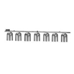 Nemco 6006-7 - Heat Lamp, single row suspension bar, chain hung, 7 bulb, 120v/60/1ph