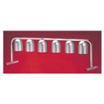 Nemco 6008-6 - Heat Lamp, portable counter unit, 6 bulb, 120v/60/1ph, 1500 watts