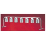 Nemco 6008-7 - Heat Lamp, portable counter unit, 7 bulb, 120v/60/1ph, 1750 watt