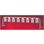 Nemco 6008-8 - Heat Lamp, portable counter unit, 8 bulb, 120v/60/1ph, 2000 watt