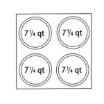 Nemco 67409 - Adapter Plate, four 7-1/4 qt. inset holes, fits #6060A