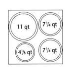 Nemco 67412 - Adapter Plate, two 7-1/4 qt., one 4-1/8 qt., fits #6060A