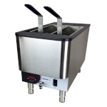 Nemco 6760-240 - Countertop Pasta Cooker, electric, 2.5 gallon, twin baskets