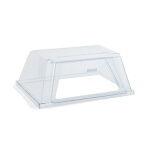 Nemco 8027GD - Sanitary Sneeze Guard, self serve, flat top w/door