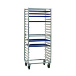 New Age 1331S - Bun Pan Rack, mobile, full height, side loading, slides on 3