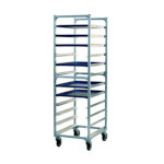 New Age 1333 - Bun Pan Rack, mobile, full height, end loading, slides on 5