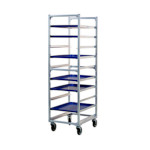 New Age 1334 - Bun Pan Rack, mobile, full height, end loading, slides on 6