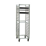 New Age 1461 - Bun Pan Rack, mobile, full height, end loading, slides on 1-1/2