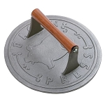 Norpro 1401 - Cast Iron Bacon Press w/Wood Handle, 9 in.