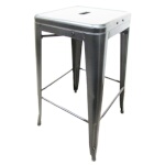 Oak Street OD-BB-820-PNT-XL - Stacking Bar Stool, indoor/outdoor, backless, metal seat & frame