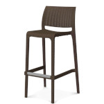Oak Street OD-BS-736-CB - Olympus Stacking Bar Stool, indoor/outdoor, rattan design, cafe brown