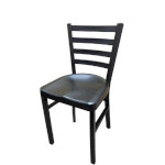 Oak Street OD-CM-234-MS - Dining Chair, indoor/outdoor, ladderback, metal seat, black finish