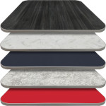 Oak Street RT4242 - Retro Table Top, square, 42