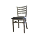 Oak Street SL135C - Dining Chair, ladder back, premium clear coat finish
