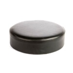 Oak Street SL2129TOP-BLK - Bar Stool Seat Only, backless, button top, vinyl, black