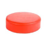 Oak Street SL2129TOP-RED - Bar Stool Seat Only, backless, button top, vinyl, red