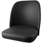 Oak Street SL2133TOP-BLK - Bar Stool Seat Only, bucket style, vinyl, black