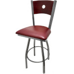 Oak Street SL2150CCS-1S-B - Swivel Bar Stool, birch bullseye back, 1-1/4
