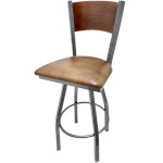 Oak Street SL2150CCS-1S-P - Swivel Bar Stool, birch plain back, 1-1/4