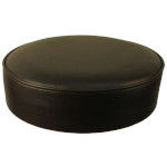Oak Street SL3129TOP-ESP - Bar Stool Seat Only, backless, XL button top, vinyl, espresso