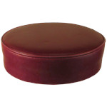 Oak Street SL3129TOP-WINE - Bar Stool Seat Only, backless, XL button top, vinyl, wine