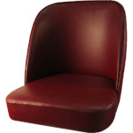 Oak Street SL3133TOP-WINE - Bar Stool Seat Only, bucket style, vinyl, wine