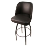 Oak Street SL3136-CCS-ESP - Swivel Bar Stool, upholstered bucket seat, espresso vinyl