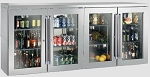 Perlick BBRLP96-G - Low Profile Back Bar Refrigerator, 4-Section, Glass Door