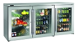 Perlick PTR72-G - Pass-Thru Back Bar Refrigerator, 3-Section, Glass Door