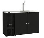 Perlick DDS60 - Draft Beer Dispenser, 2-Section, Black, 2 Taps Per Tower