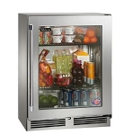 Perlick HD24RS4-G - Undercounter Refrigerator, 3.8 cu. ft., Glass Door