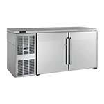 Perlick DZS60-SS - Dual-Zone Back Bar Refrigerator, 2-Section, Stainless Steel Exterior