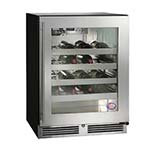 Perlick HB24WS4-G - Undercounter Wine Reserve, 4.8 cu. ft., Glass Door