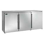 Perlick PTR72-SS - Pass-Thru Back Bar Refrigerator, 3-Section, Stainless Steel Exterior