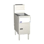 Pitco SG14R-S - Solstice Fryer, Gas 40-50 Lbs., Stainless Steel Tank, Front, Door & Sides