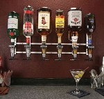 (Discontinued) Precision Pourers WMMM - Wall Mount Metered Liquor Dispenser, 6 bottle