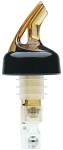 Precision Pourers 200RAC - 2 oz. collared pourer, Amber, Sold per dozen
