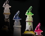 Precision Pourers 999HRA - Free pourer for Large/Gallon Bottles, Rum Amber, Sold per Dozen