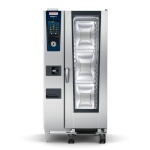 Rational ICP 20-HALF NG 208/240V 1 PH (LM100FG) - iCombi Pro 20 Pan Half-Size Combi Oven, mobile oven rack