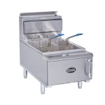 Royal Range RCF-25 - Countertop Fryer, Gas, 25 lb. oil capacity full tank, thermostatic