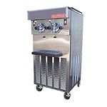 SaniServ 624 - Shake Dispenser, floor model, air or water cooled, 2 heads, 20 qt. mix capacity (per side)