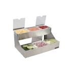 San Jamar B4706INL - Step Condiment Center, 18-1/8